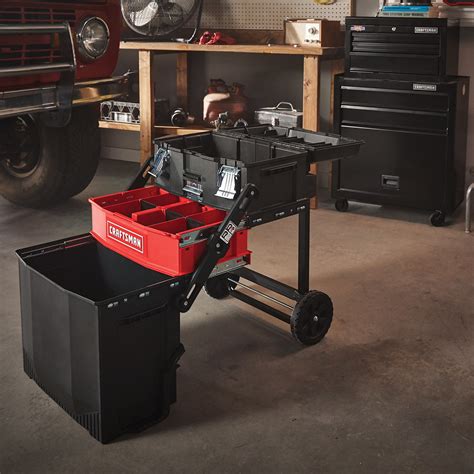 craftsman 22-in 1-drawer black metal wheels lockable tool box|CRAFTSMAN Portable Tool Boxes 22.